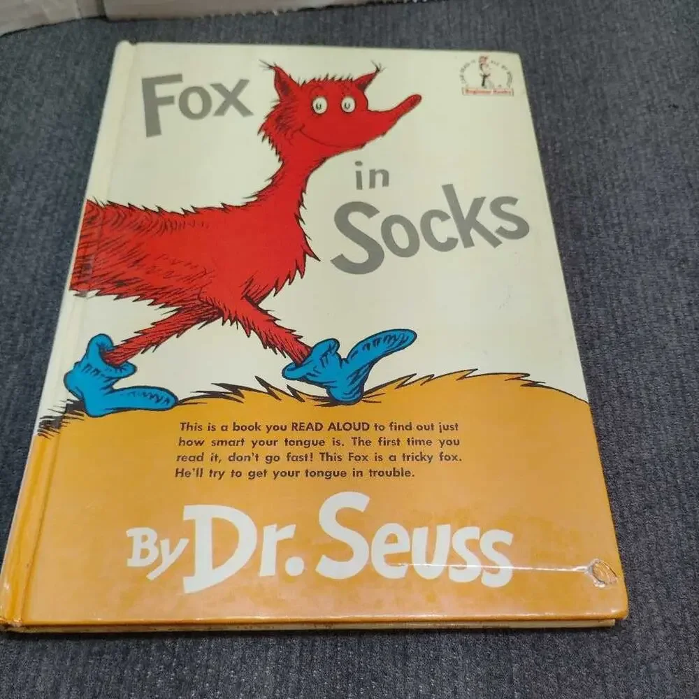 Dr Seuss Beginner Books Lot Cat in the Hat Fox in Socks Foot Book Mr Brown Moo